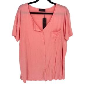 NWT Doublju Pink Women's Top 3XL